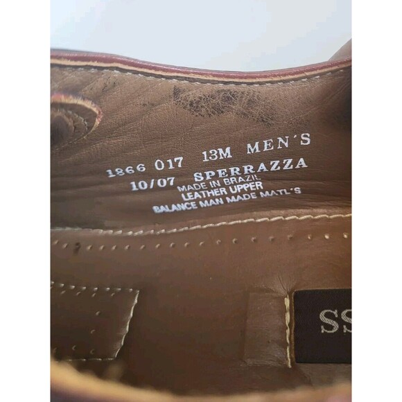 G.H. Bass & Co. Men\'s Black Cherry Sperrazza Lace-up Oxford Dress Shoes Size 13M main image 4